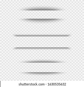 Paper sheet shadow effect, on transparant background