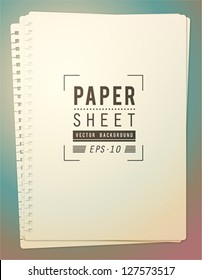 Paper sheets background