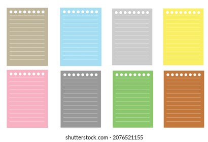 paper sheets of paper in pink blue yellow green and gray and with lines for sticker pads, wallpapers, backgrounds and others