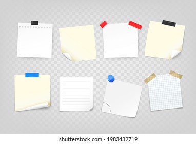 Paper sheets set on a table. Copy space for content