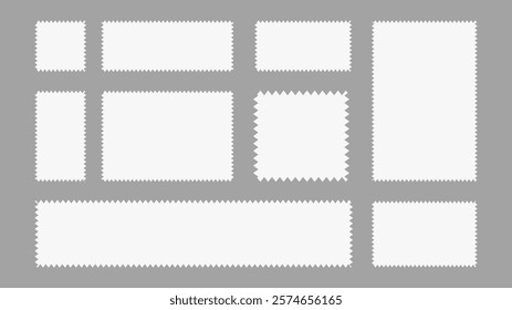Paper sheets and tape Vector Set, on gray background, Flat Modern design , illustration Vector EPS 10
