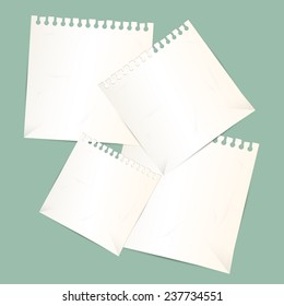 Paper Sheets Vector Illustration