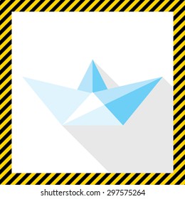 Paper ship icon