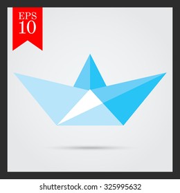 Paper ship icon