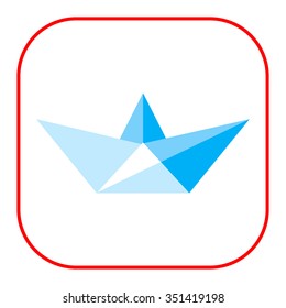 Paper ship icon