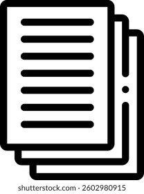 paper ship icon. Thin Linear Style Design Isolated On White Background