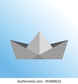 paper ship of origami drawing