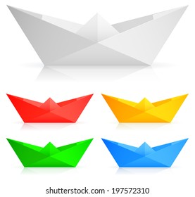 Paper ships.