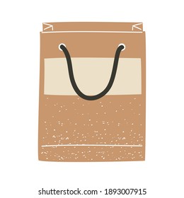 paper shopping bag design of commerce and market theme Vector illustration