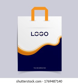 Paper Shopping Bag Design, Realistic Shopping Bag design for branding and corporate identity design.
