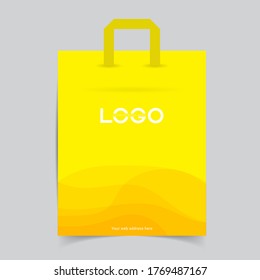 Paper Shopping Bag Design, Realistic Shopping Bag design for branding and corporate identity design.