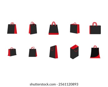 Paper Shopping Bag Element Set
