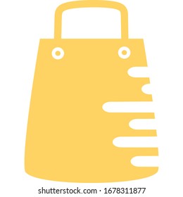 Paper shopping bag icon, logo. Shopping bag for advertising and branding collection for retail design. Perfect for your web page, ui, mobile. Gift boxing vector illustration for products and things.