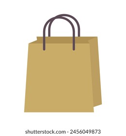 Paper Shopping Bag Icon Vector Illustration