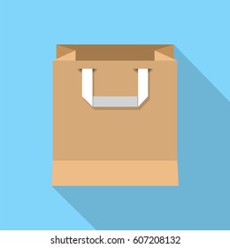 Paper Shopping bag  isolated . Vector illustration.