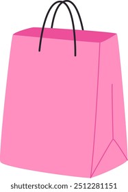 Paper Shopping Bag Vector Illustration