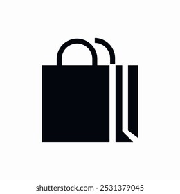 paper shopping bags icon sign vector