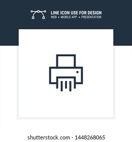 paper shredder icon design vector illustration