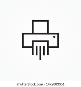 paper shredder icon design vector illustration
