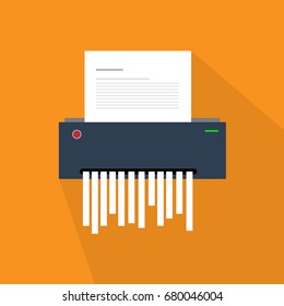 paper shredder icon document business office information protection