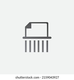 Paper Shredder Icon Vector Illustration