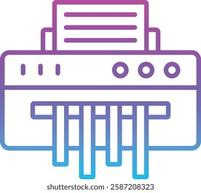 Paper Shredder vector icon. Can be used for printing, mobile and web applications.