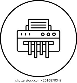 Paper Shredder vector icon. Can be used for printing, mobile and web applications.