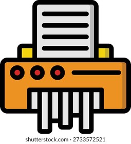 Paper Shredder Vector Icon Design Illustration