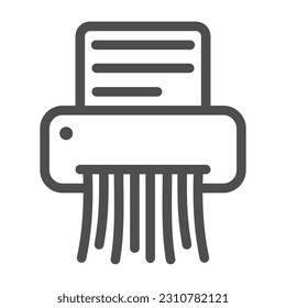 Diseño de símbolo vectorial de triturador de papel, signo plano relleno, pictograma sólido aislado en blanco. Símbolo, ilustración de logotipo