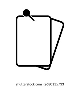 Plantilla de Vector de símbolo de papel
