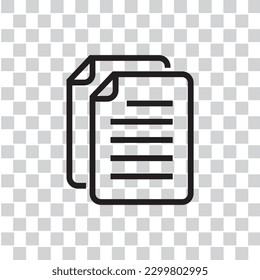 paper silhouette icon with transparent background