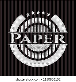 Paper silvery emblem