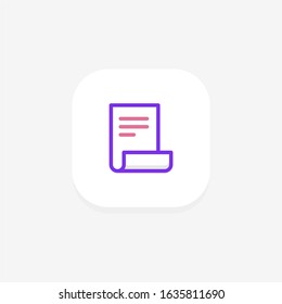 Paper single icon line art design