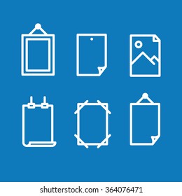 Paper size. Icons vector.