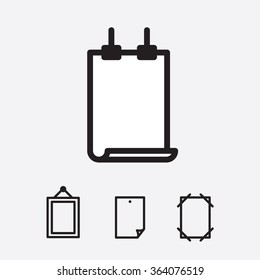 Paper size. Icons vector.