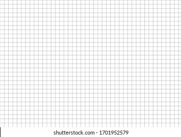 Paper size vector isolated illustration. A5. Standard scaled size. Editable graphing scale engineering paper. Horizontal projection.