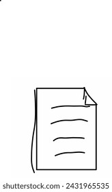 boceto en papel con líneas simples