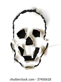 paper skull design