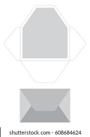 Paper sleeve template. Ready for print. Isolated vector