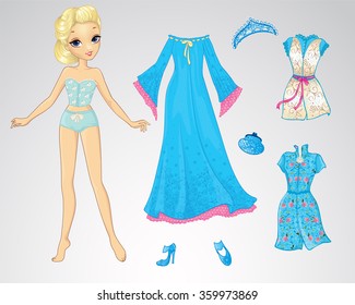 Paper Snow Queen Doll