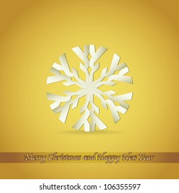 paper snowflake, christmas theme - illustration