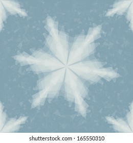 Paper Snowflake. Seamless Pattern. Christmas Vector Illustration