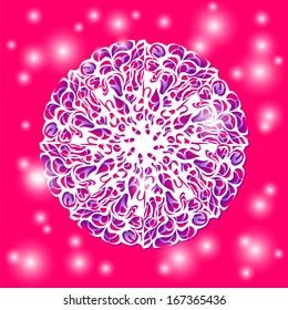 The paper snowflake. You can use it as a background for your text information or as an element your design