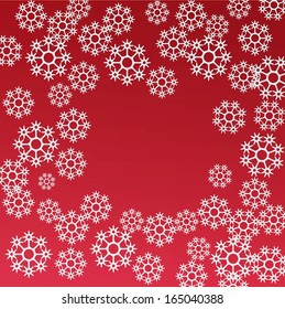 Paper snowflakes background