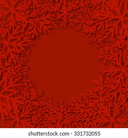 Paper snowflakes background for Your design