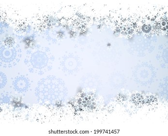 Paper snowflakes for winter background