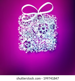 Paper snowflakes for winter background