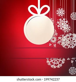 Paper snowflakes for winter background