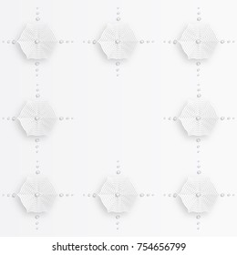 Paper snowflakes for winter background. Beautiful snowflakes with diamonds