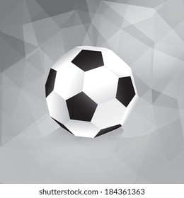 Paper Soccer Ball - Trendy Design Template - in vector